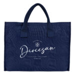 Navy Blue 2 Ways Tote Bag