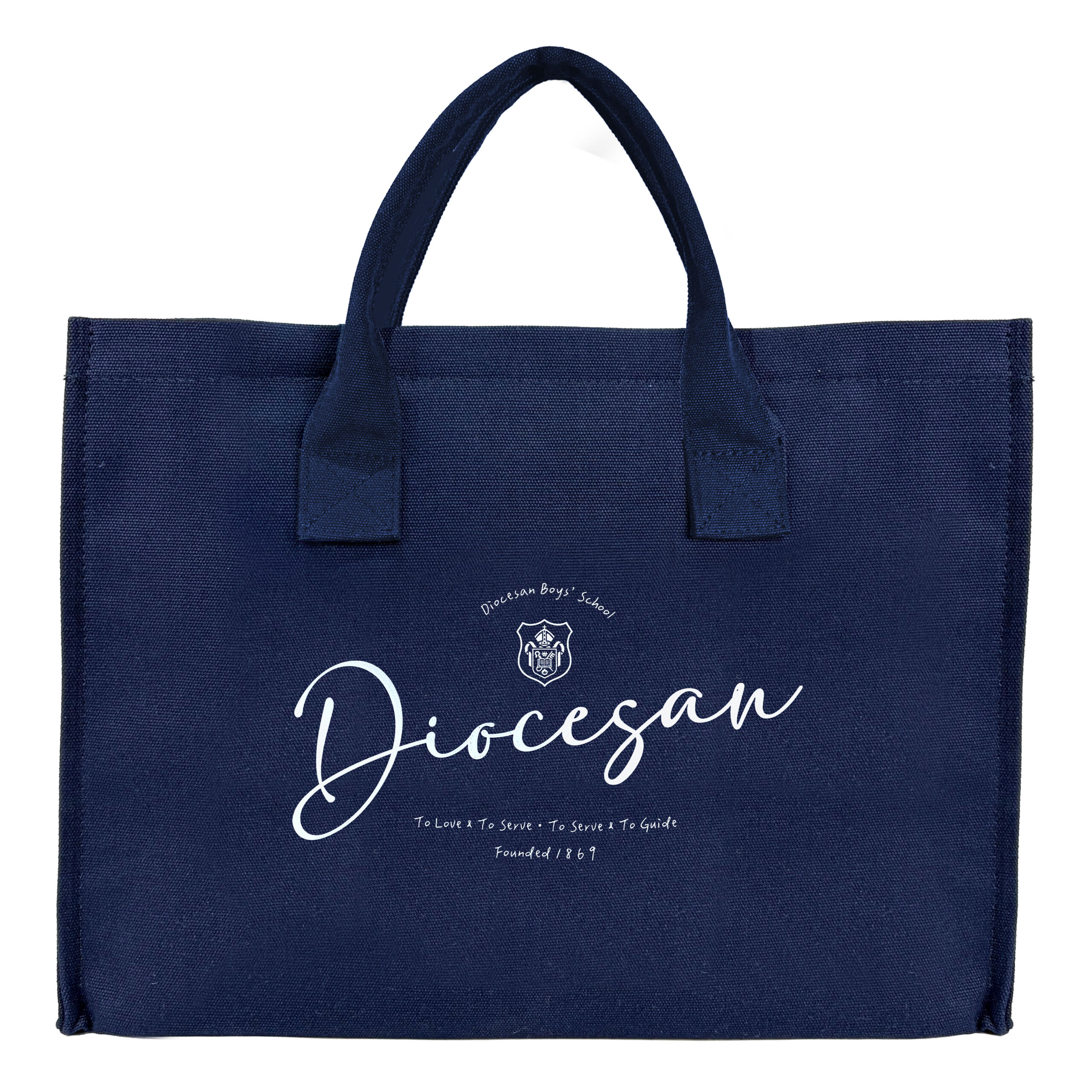 Navy Blue 2 Ways Tote Bag