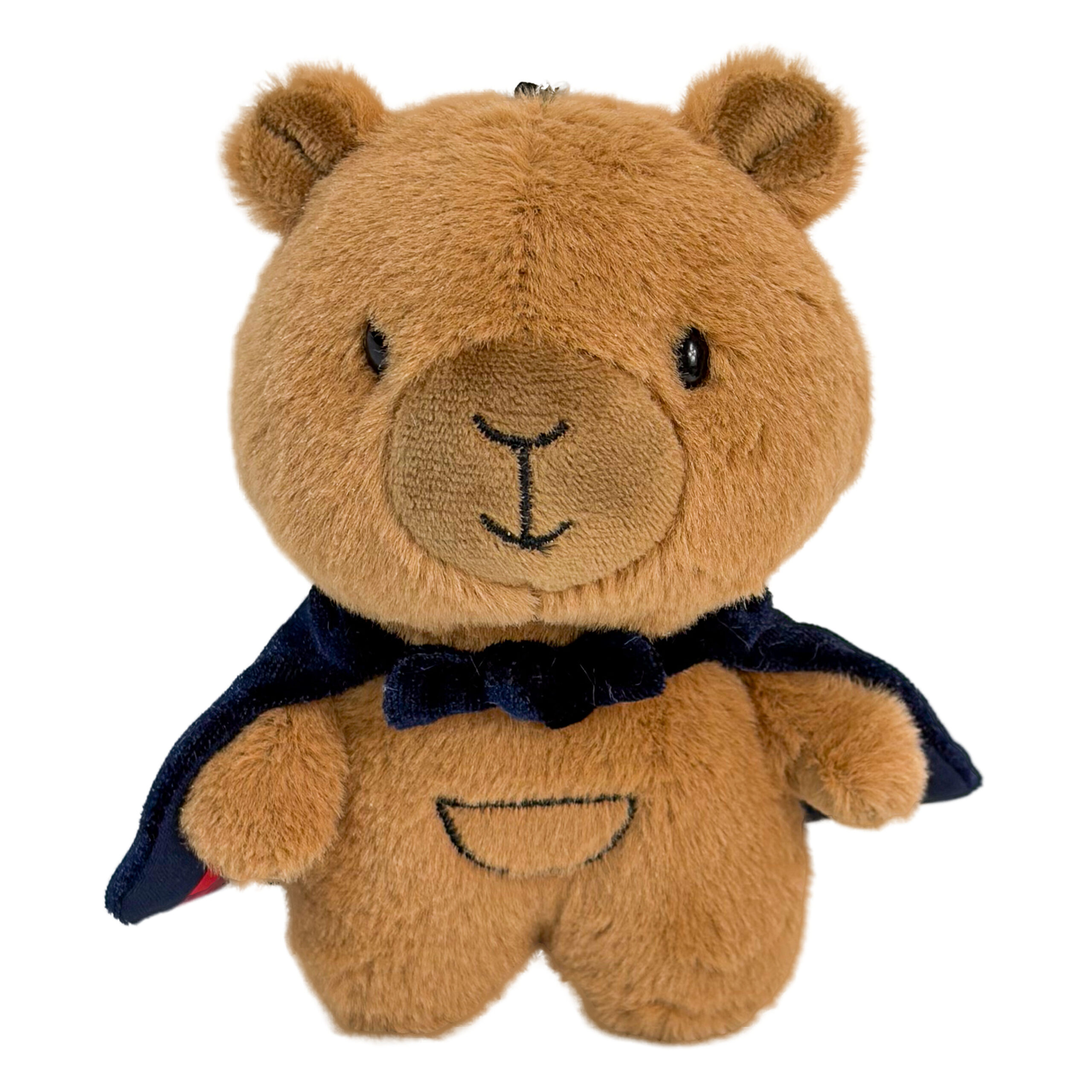 Plush Capybara in Blue Cape